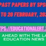 SST Past Papers by SPSC on 15 to 20 February, 2024